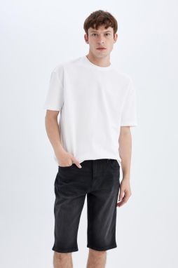 DEFACTO Regular Fit Jean Bermuda Shorts