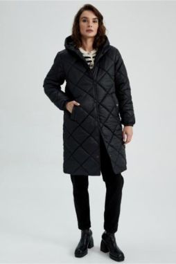DEFACTO Waterproof and Windproof Hooded Coat
