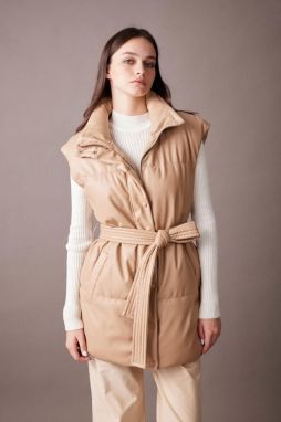 DEFACTO Regular Fit Faux Leather Vest