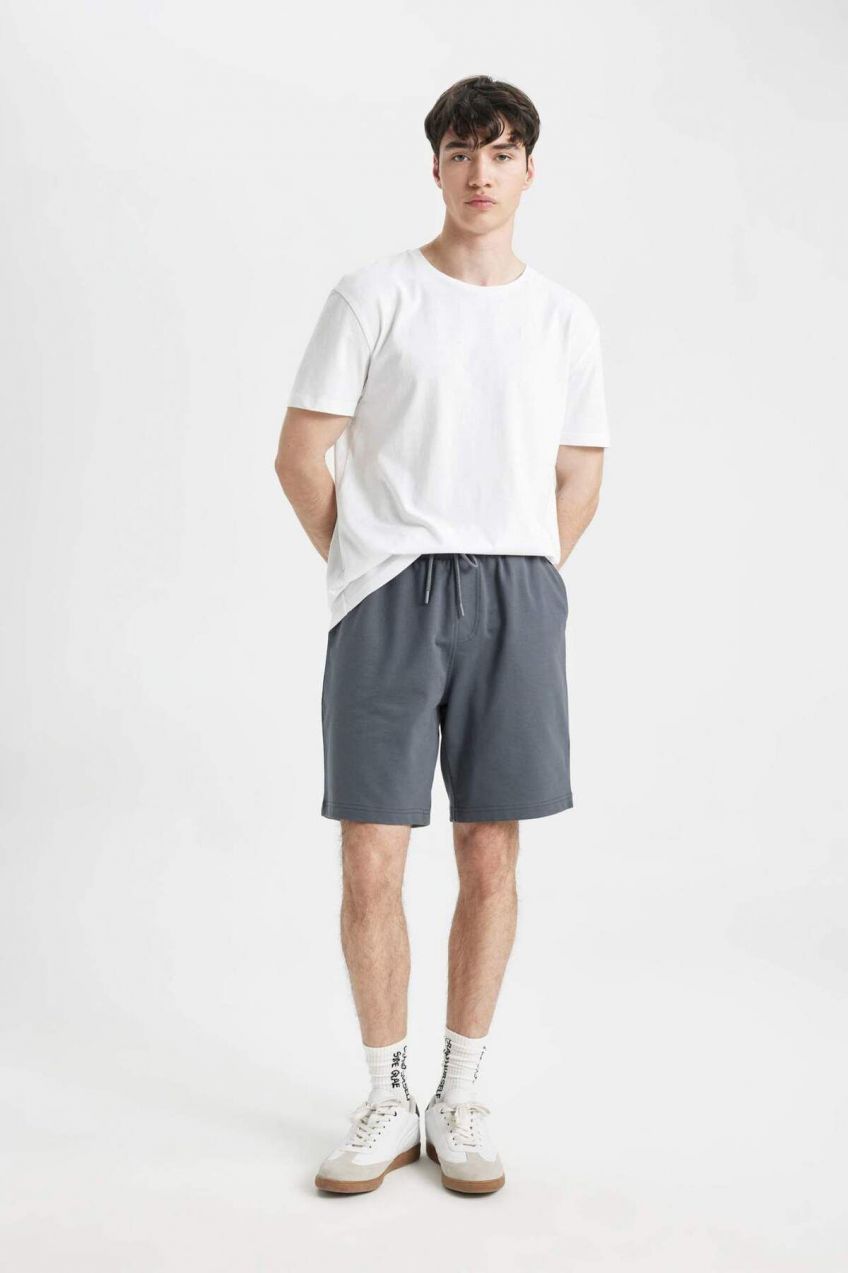 DEFACTO Regular Fit Cotton Shorts with Lace Waist