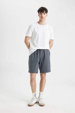 DEFACTO Regular Fit Cotton Shorts with Lace Waist