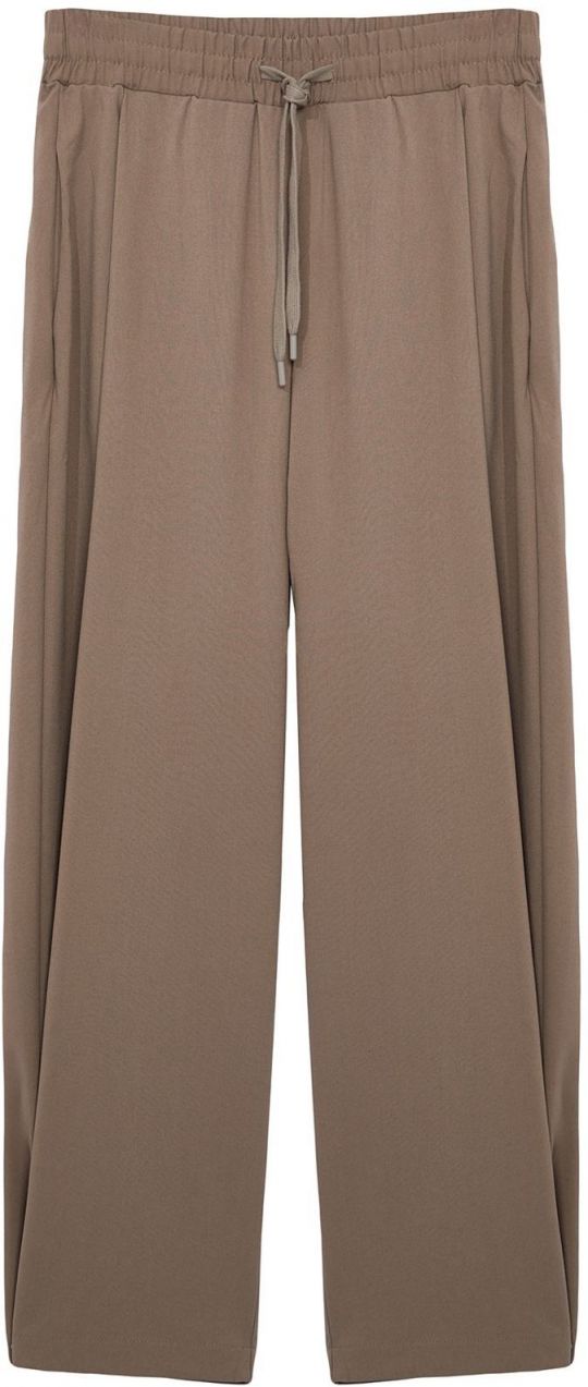 Trendyol Limited Edition Mink Loose Fitted Leg Closure with Elastic Waistband