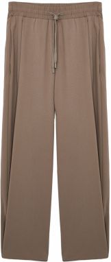 Trendyol Limited Edition Mink Loose Fitted Leg Closure with Elastic Waistband