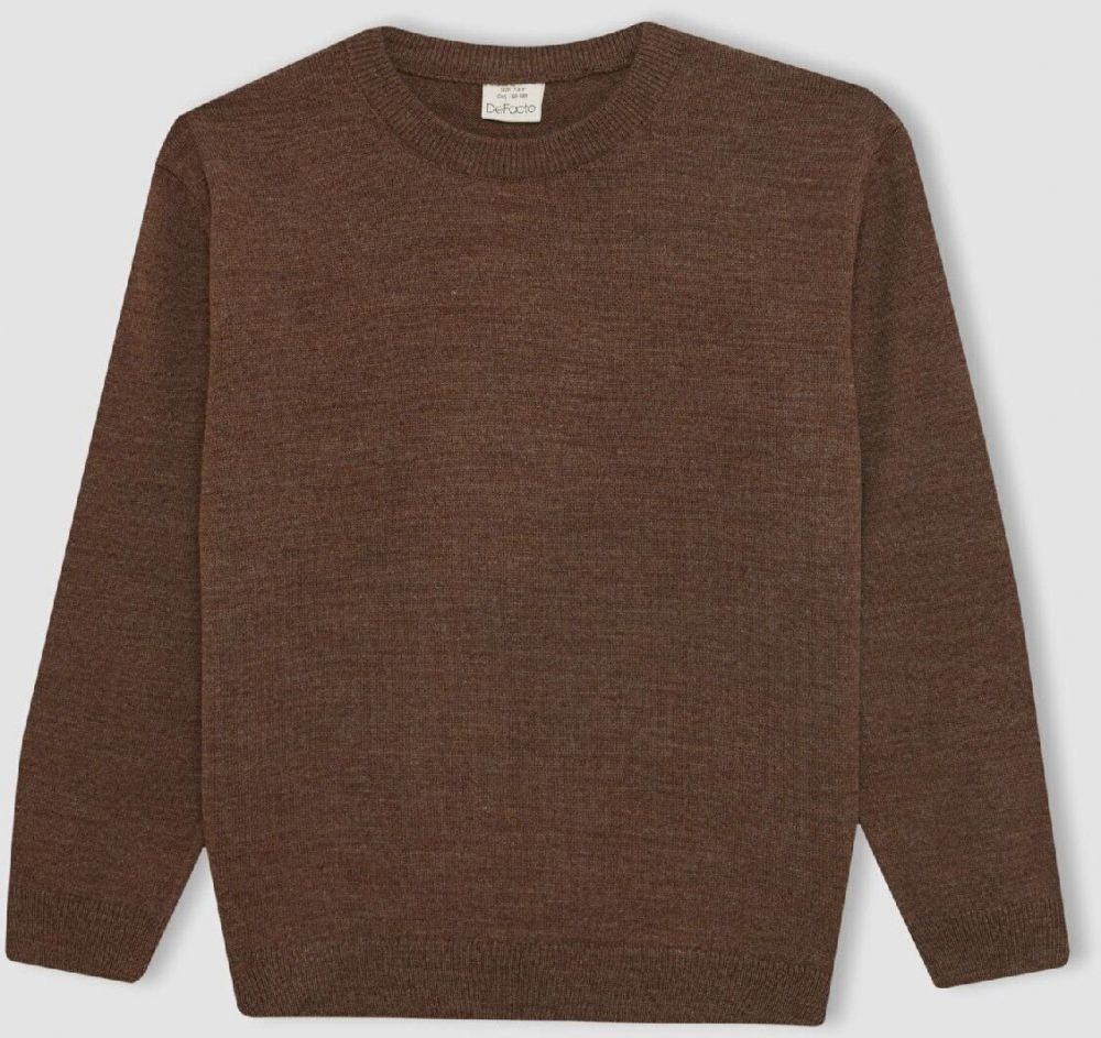 DEFACTO Boy's Crew Neck Knitwear Sweater