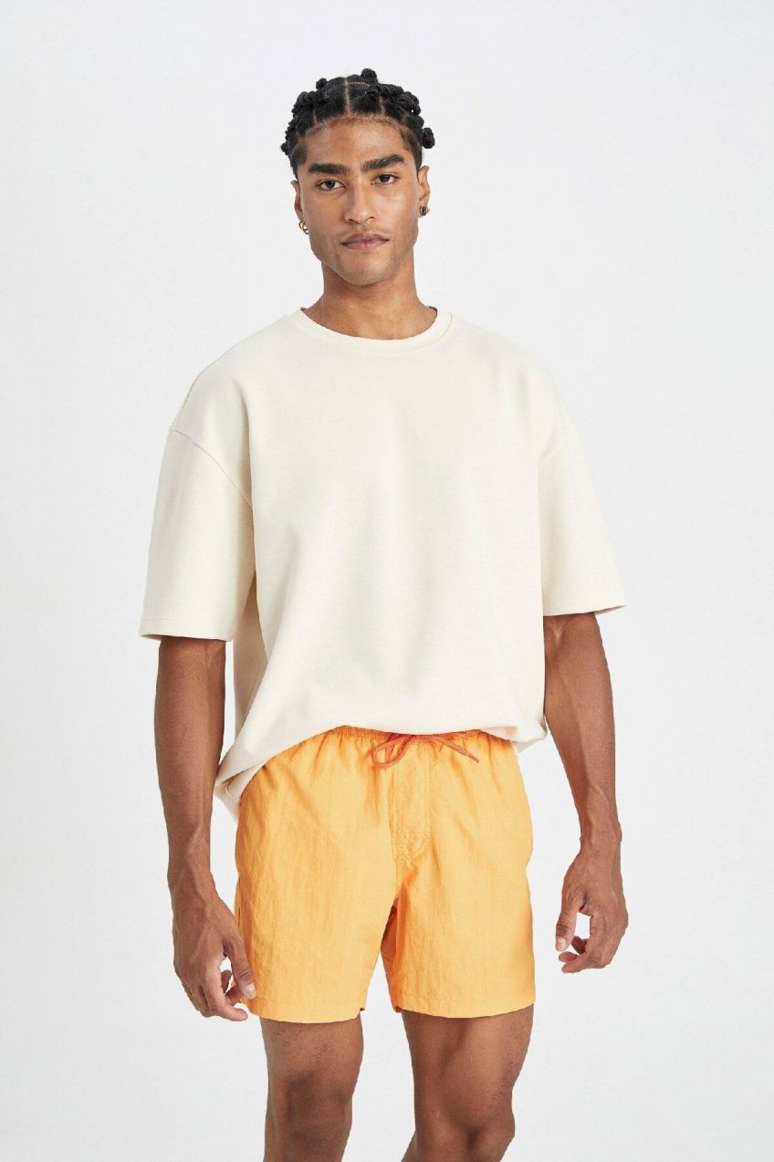 DEFACTO Washable Mesh Lined Short Swim Shorts