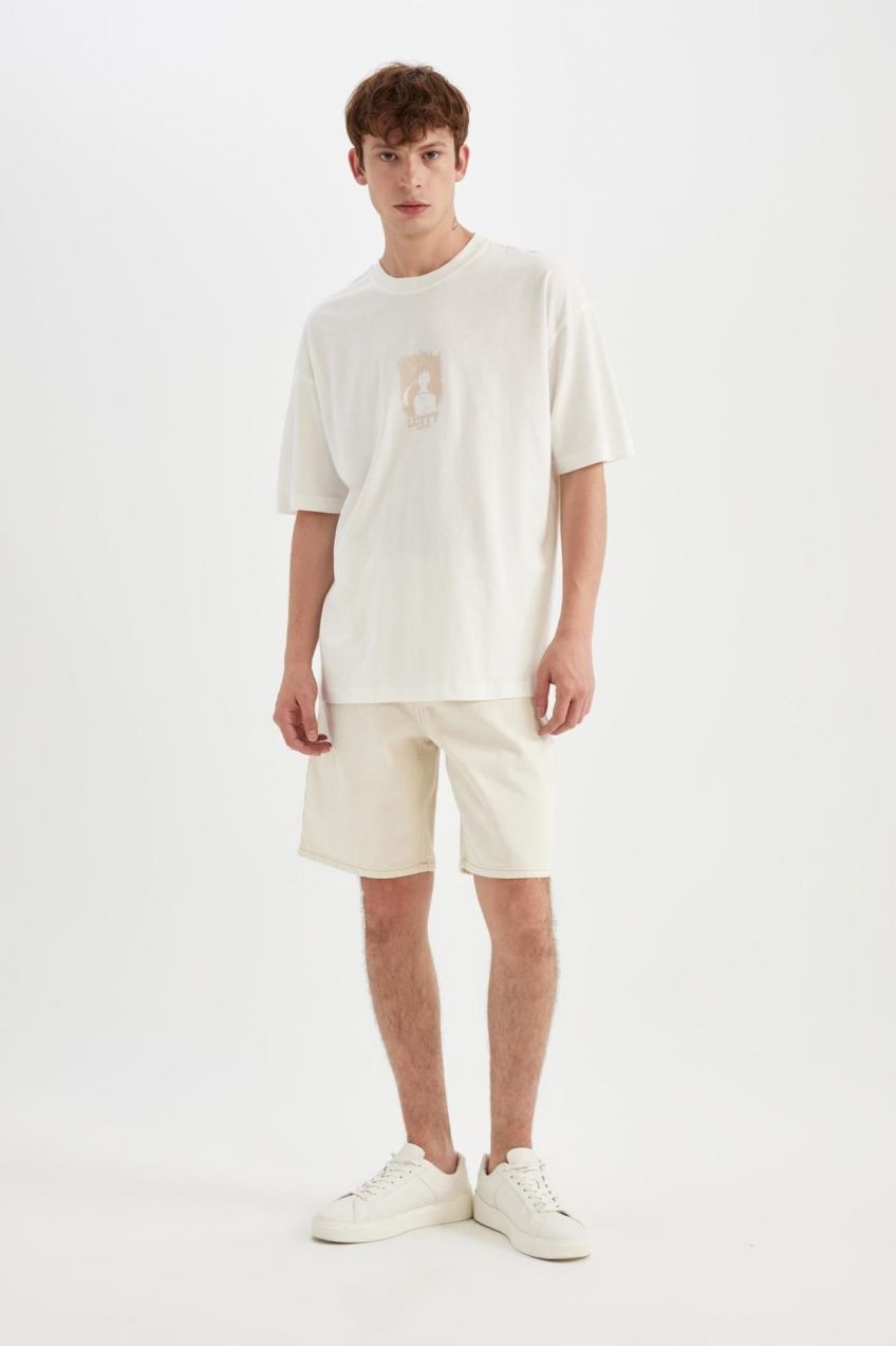 DEFACTO Straight Fit Jean Bermuda Shorts