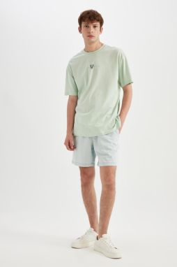 DEFACTO Relax Fit Jean Bermuda Shorts