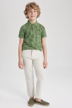 DEFACTO Boy's Standard Leg Linen Look Trousers