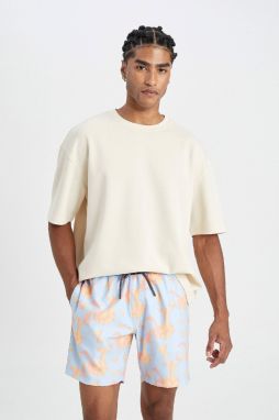 DEFACTO Regular Fit Patterned Short Swim Shorts