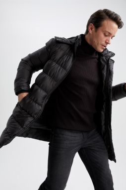 DEFACTO Slim Fit Hooded Puffer Jacket