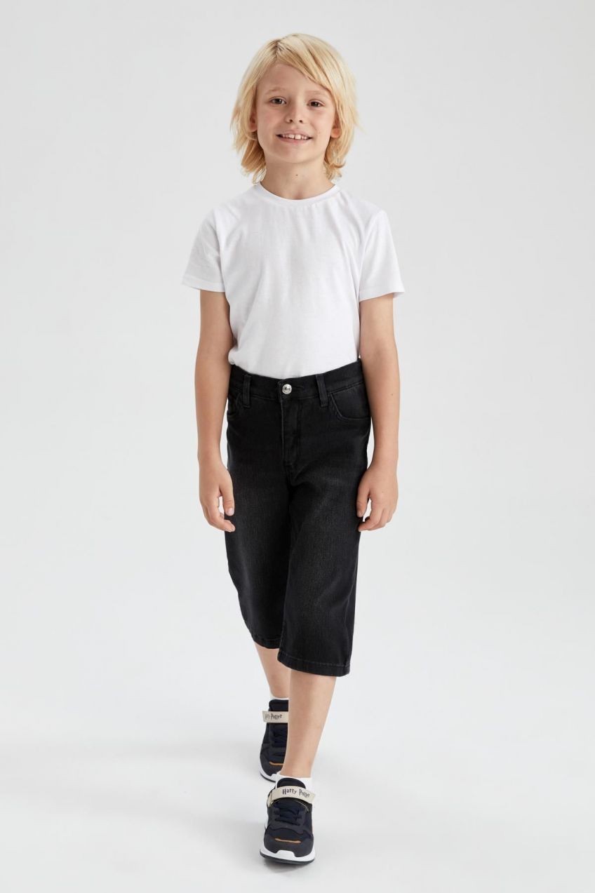 DEFACTO Boy's Jean Bermuda Shorts