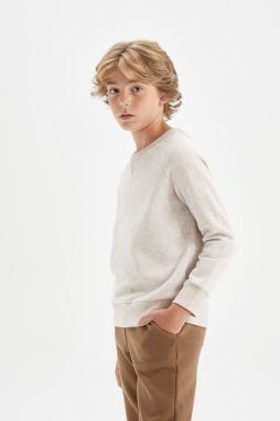 DEFACTO Boy's Crew Neck School Sweatshirt