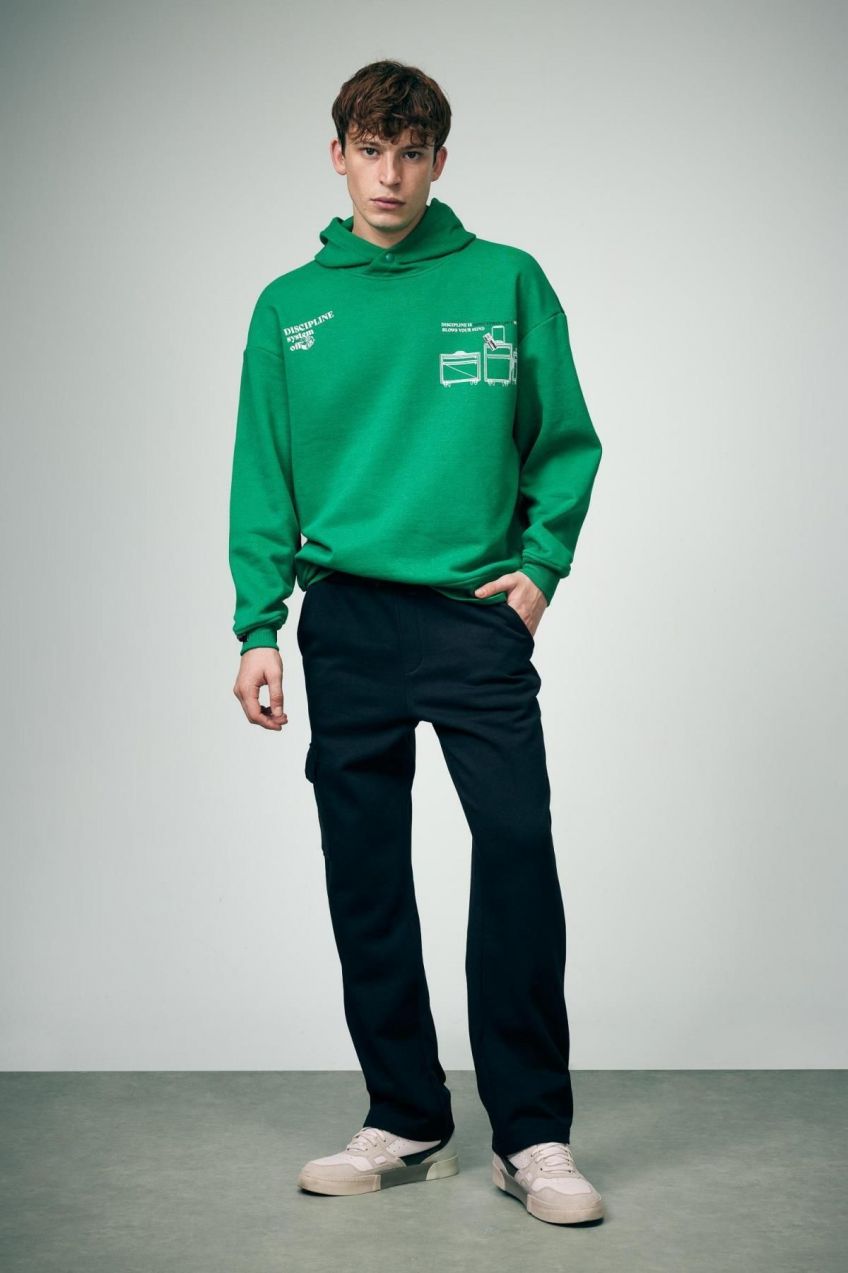 DEFACTO Regular Fit Cargo Pocket Wide Leg Sweatpants