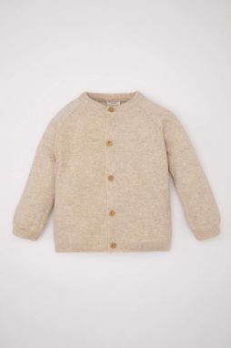 DEFACTO Baby Boy Crew Neck Buttoned Knitwear Cardigan
