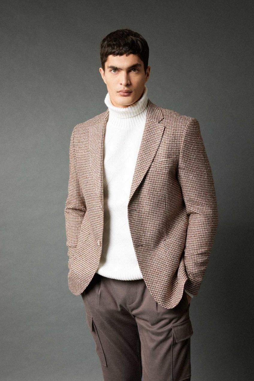 DEFACTO Modern Fit Jacket Collar Lined Blazer Jacket