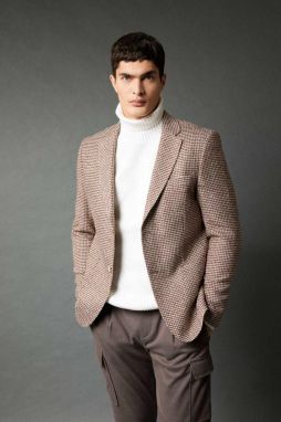 DEFACTO Modern Fit Jacket Collar Lined Blazer Jacket