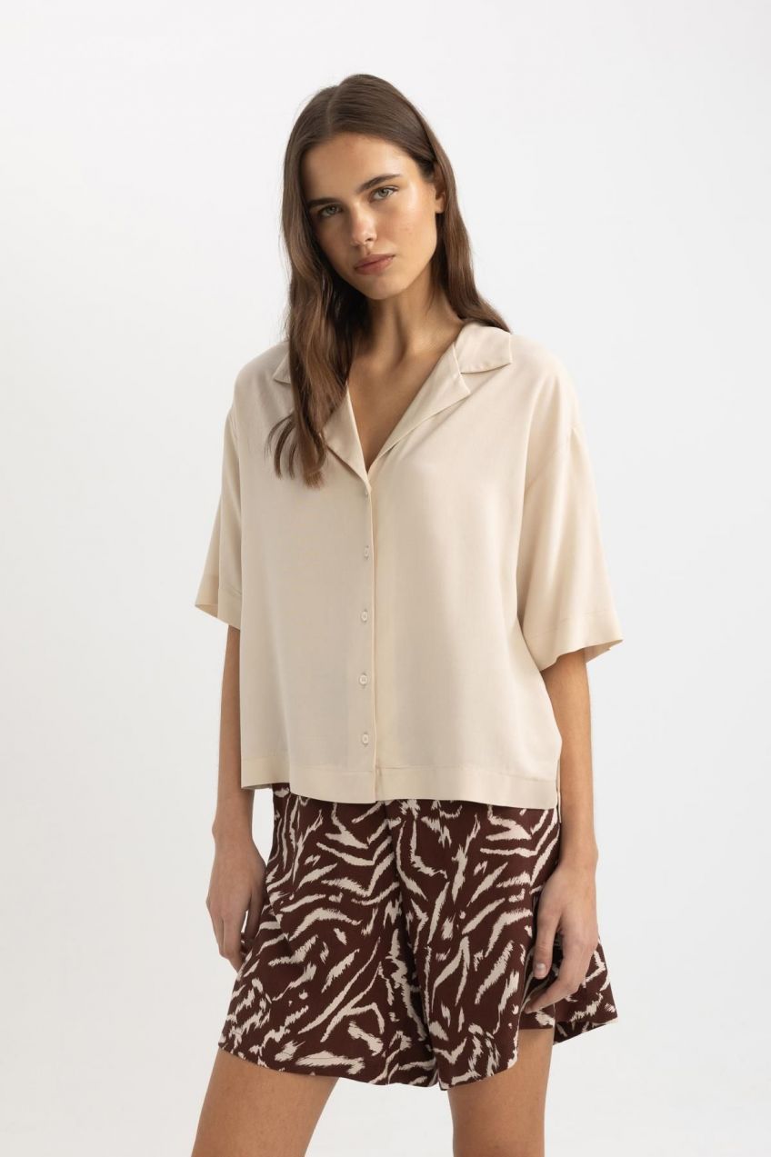 DEFACTO Boxy Fit Short Sleeve Shirt