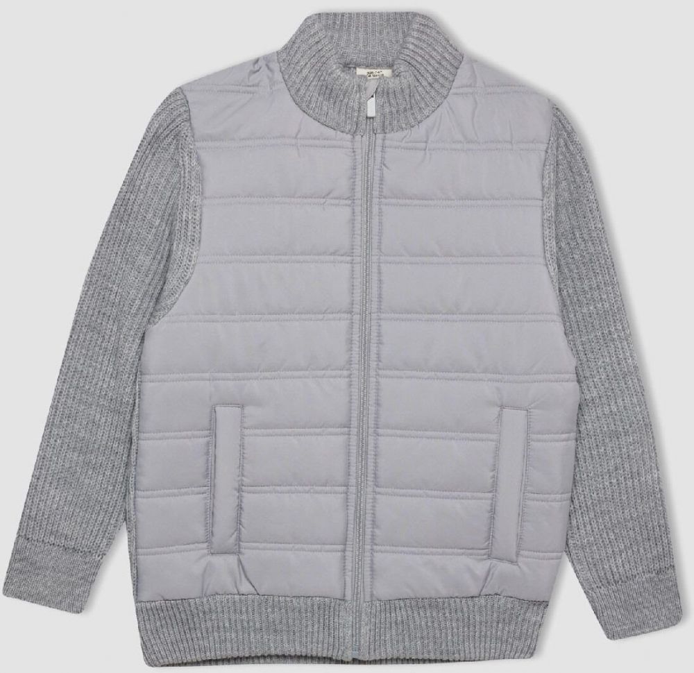 DEFACTO Boy's Half Turtleneck Knitwear Cardigan