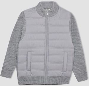 DEFACTO Boy's Half Turtleneck Knitwear Cardigan