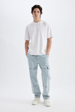 DEFACTO Wide Leg Fit Wide Fit Normal Waist Wide Leg Jean Trousers