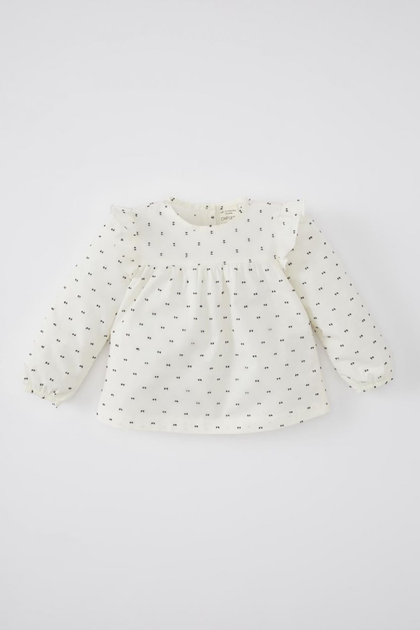 DEFACTO Baby Girl Crew Neck Long Sleeve Shirt