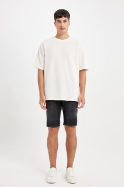 DEFACTO Regular Fit Jean Bermuda Shorts