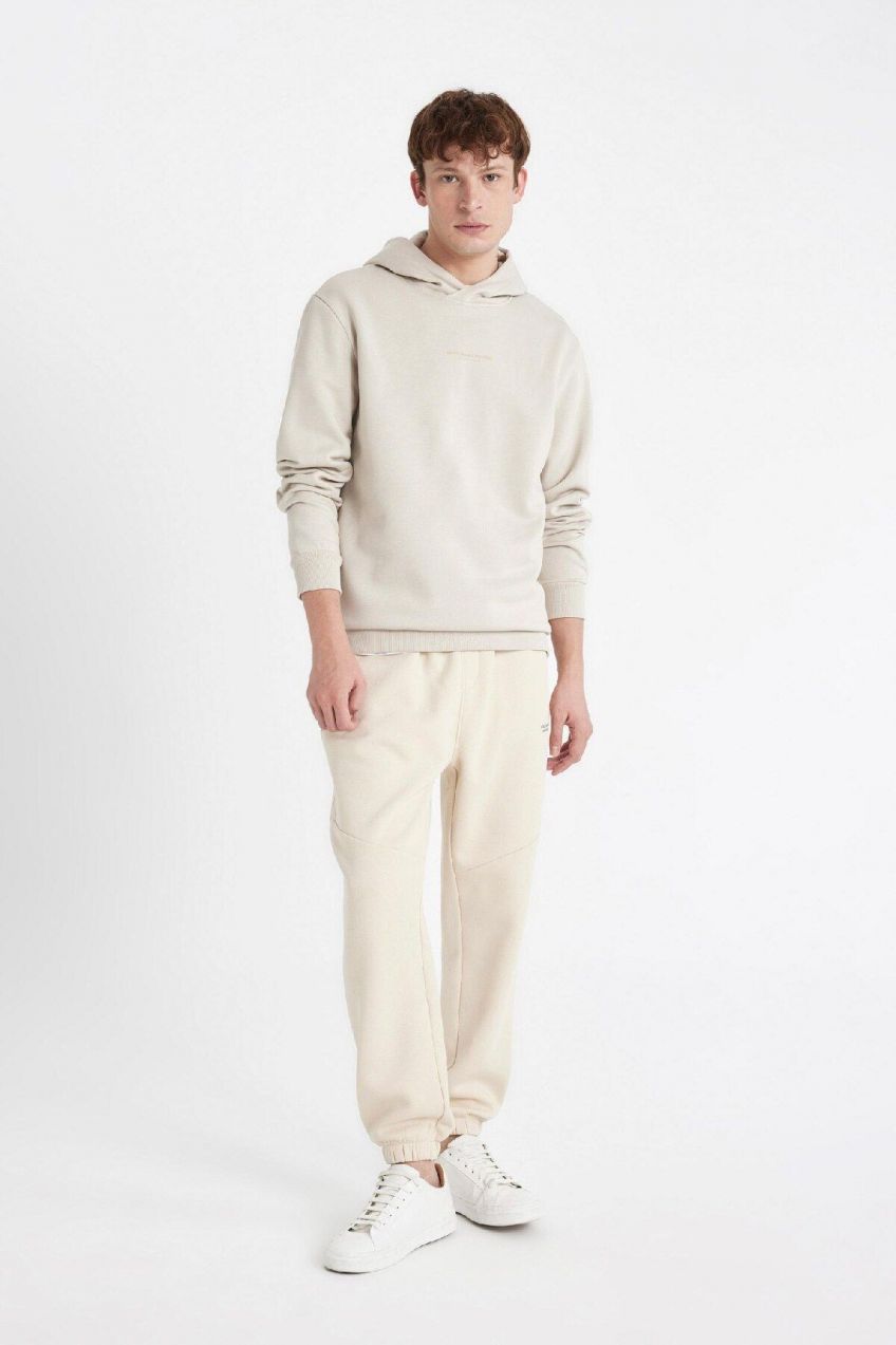 DEFACTO Regular Fit Hooded Printed Sweatshirt