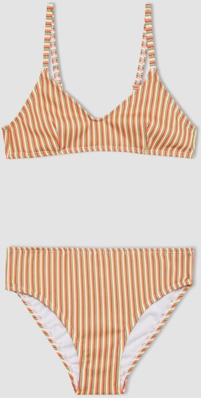 DEFACTO Girl's Striped Bikini Set
