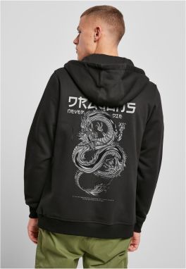 Men's sweatshirt Dragons Never Die Heavy Zip Hoody black