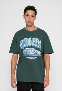 Men's T-shirt Queens Oversize green