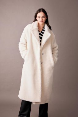 DEFACTO Regular Fit Plush Coat