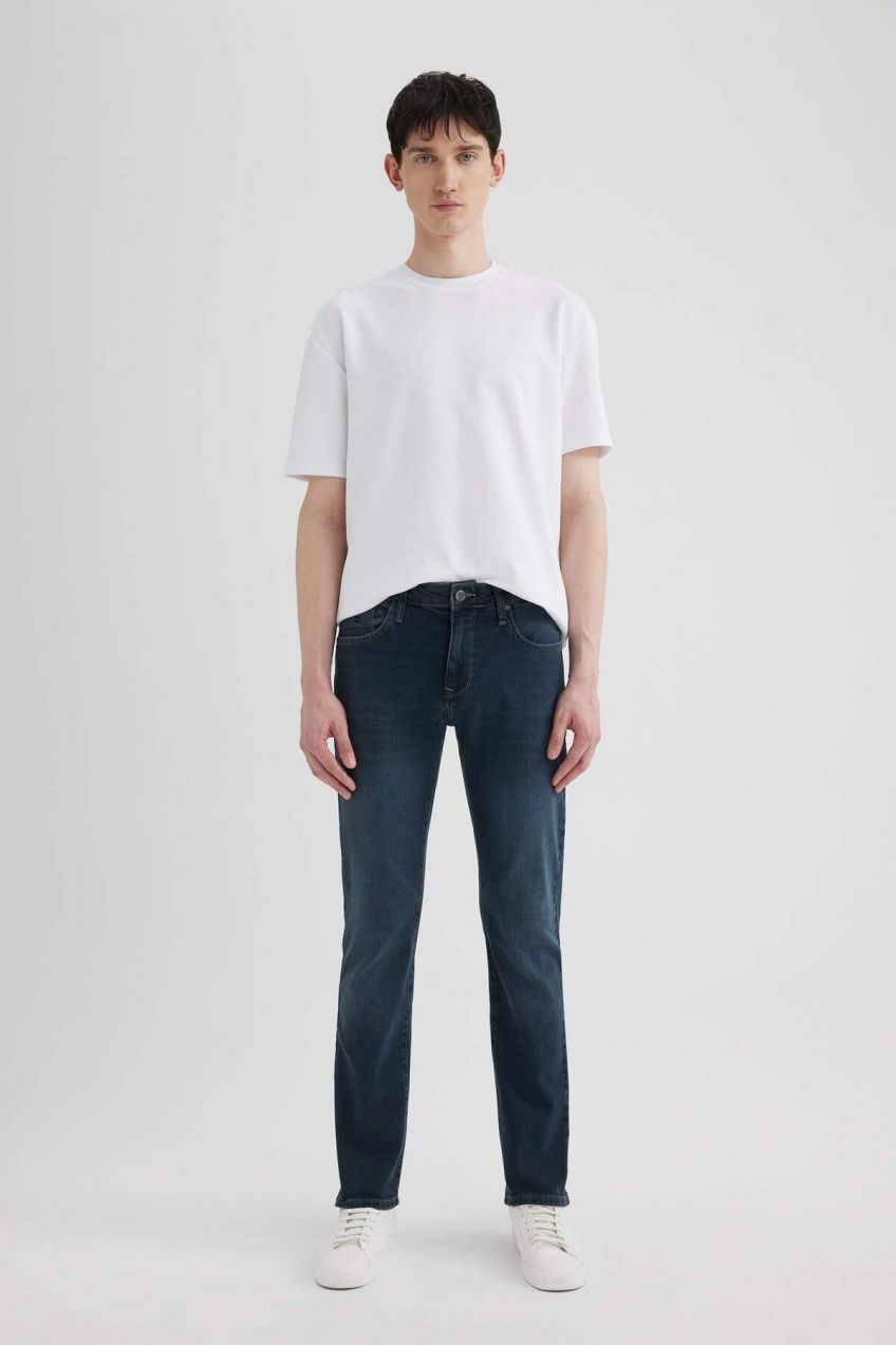 DEFACTO Sergio Regular Fit Normal Mold Normal Waist Pipe Leg Jean Trousers