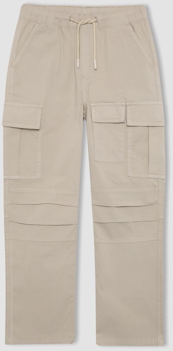 DEFACTO Boys Jogger Straight Leg Gabardine Trousers