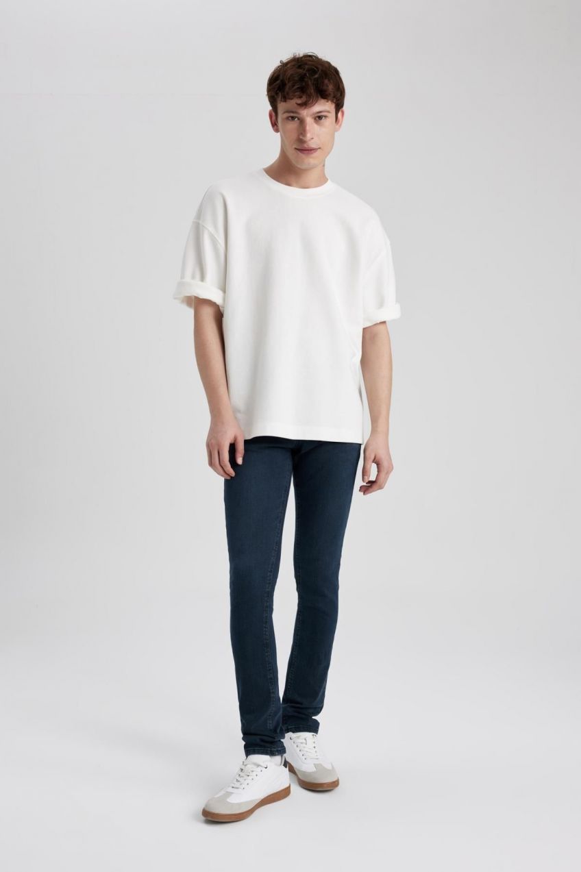 DEFACTO Super Skinny Fit Slim Fit Normal Waist Extra Narrow Leg Jean Trousers