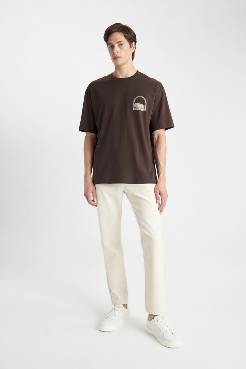 DEFACTO Straight Fit Normal Mold Normal Waist Pipe Leg Jean Trousers