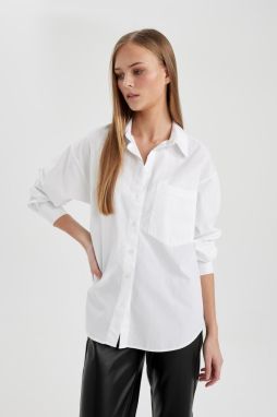 DEFACTO Oversize Fit Poplin Long Sleeve Shirt