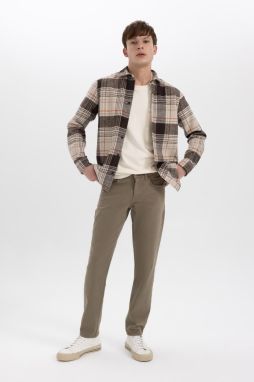 DEFACTO Slim Fit Gabardine Trousers