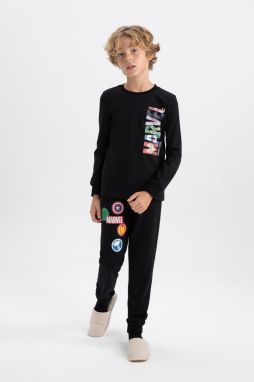 DEFACTO Oversized Marvel Long Sleeve Cotton Pajama Set