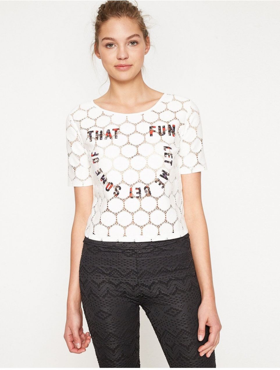 Koton Letter Printed Blouse