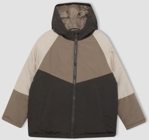 DEFACTO Boy's Water Repellent Hooded Coat