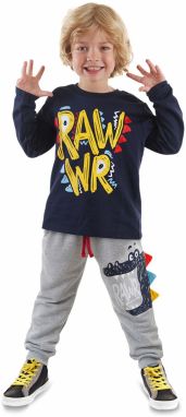 Denokids Rawr Boy T-shirt Tracksuit Bottom Set
