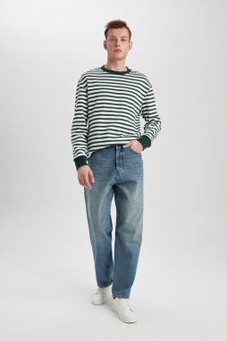 DEFACTO Baggy Wide Fit Normal Waist Wide Leg Jean Trousers