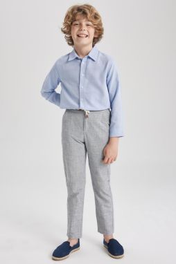 DEFACTO Boy's Standard Leg Linen Blended Trousers