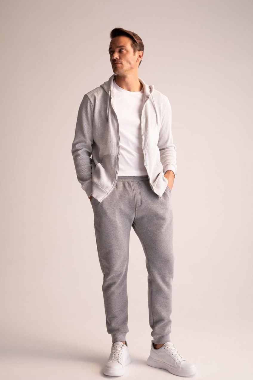 DEFACTO Slim Fit Flexible Leg Pique Sweatpants