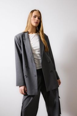 DEFACTO Oversize Fit Jacket Lapel Blazer Jacket