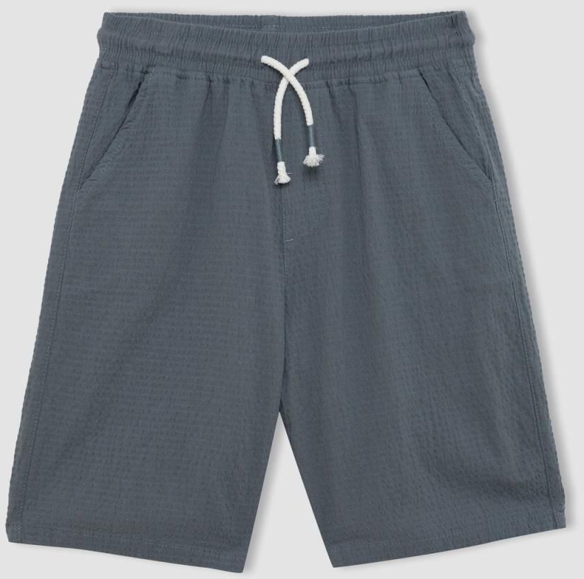 DEFACTO Boy's Seersucker Textured Shorts