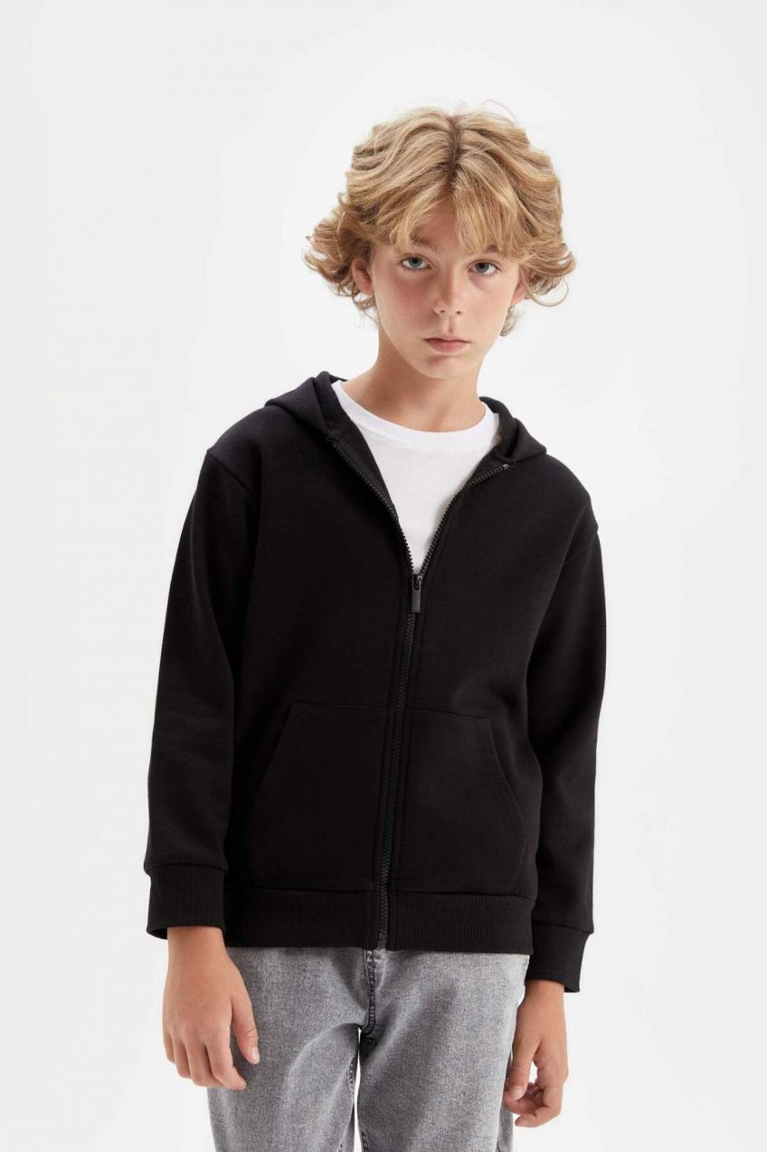 DEFACTO Boys Hooded Thick Cardigan