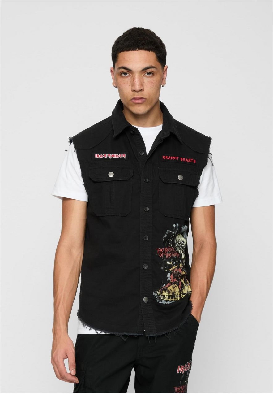 Men's sleeveless shirt Iron Maiden Vintage black