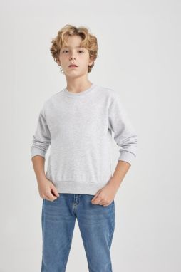 DEFACTO Boy's Crew Neck Sweatshirt