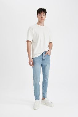 DEFACTO Skinny Crop Fit Tight Comfortable Fit Normal Waist Extra Narrow Leg Jean Trousers